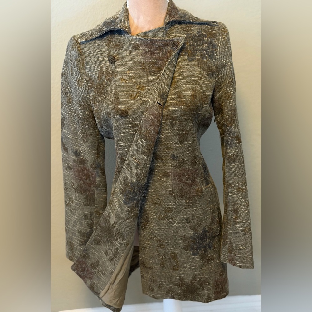 Floral Patterned  Jacquard Jacket
